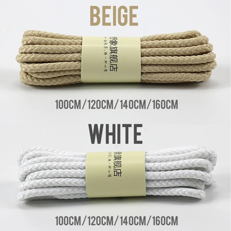 1Pair Strong Round Shoe laces Sneaker Shoelaces High Top Outdoor Walking Hiking Boot Laces Shoes Strings Quality Bold Shoelace