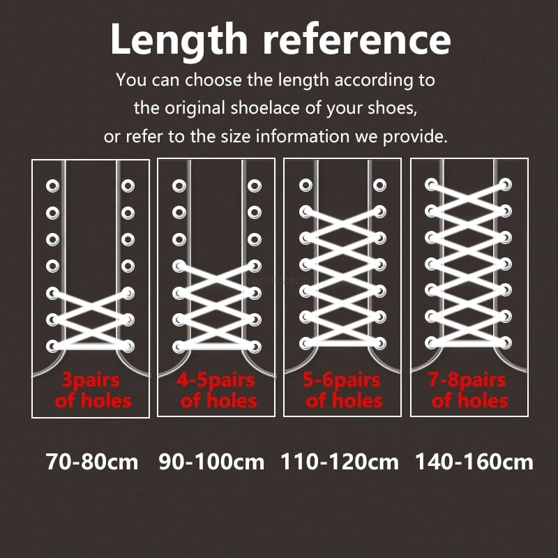 1Pair Strong Round Shoe laces Sneaker Shoelaces High Top Outdoor Walking Hiking Boot Laces Shoes Strings Quality Bold Shoelace
