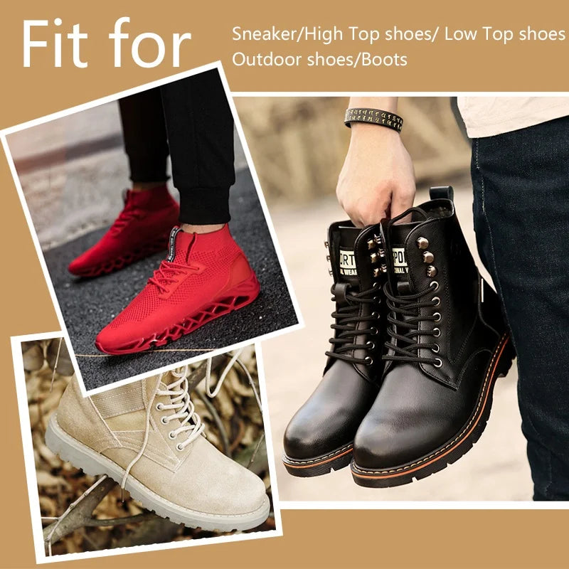 1Pair Strong Round Shoe laces Sneaker Shoelaces High Top Outdoor Walking Hiking Boot Laces Shoes Strings Quality Bold Shoelace