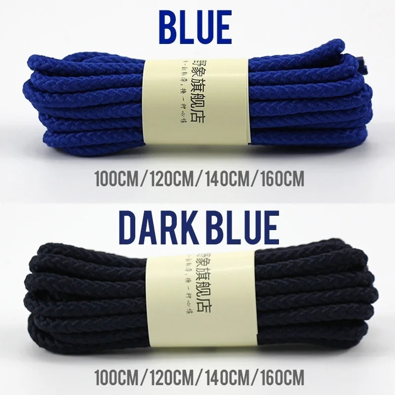 1Pair Strong Round Shoe laces Sneaker Shoelaces High Top Outdoor Walking Hiking Boot Laces Shoes Strings Quality Bold Shoelace