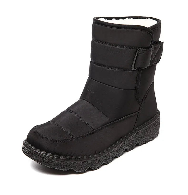 Women Boots 2024 Winter Shoes Woman Waterproof Snow Boots Winter Warm Fur Botas Mujer Korea Style Black Ankle Boots For Women