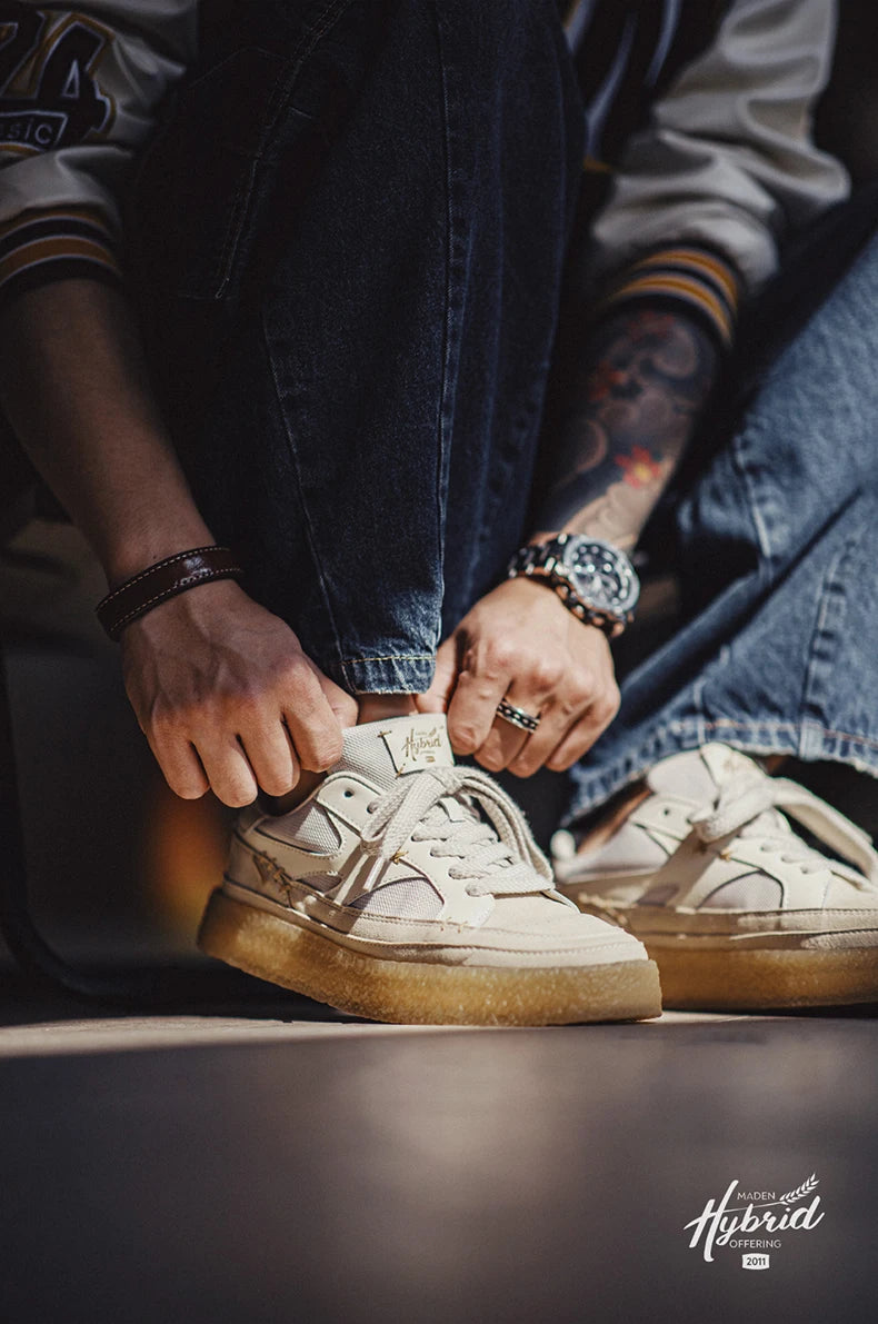 Maden Classic three-dimensional Deconstructed Sneakers for Men Breathable Versatile Casual Shoes Thick-soled Heightening Shoes