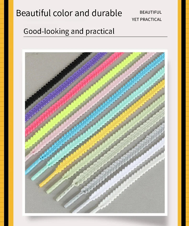 Fashion Rope Shoelace for Shoes New Casual Sneakers tennis Shoe Laces Flat Shoelaces 120/140/160CM Shoes Accessories 1Pair