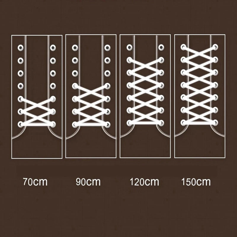 1 Pair Classic Solid Round Shoelaces Durable Polyester Shoe laces Boot Laces Sneaker Shoelace 21 Colors 70cm 90cm 120cm 150cm