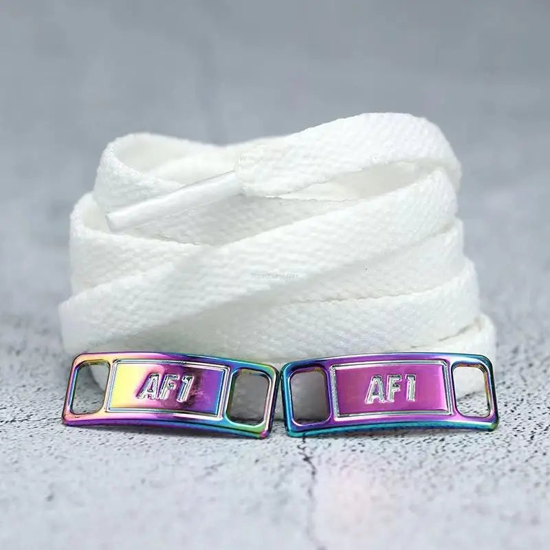 4Pcs AF1 Shoelaces Black White Flat laces and Shoe Decoration Suit Sneaker Shoelace Air Force one Shoes Accessories