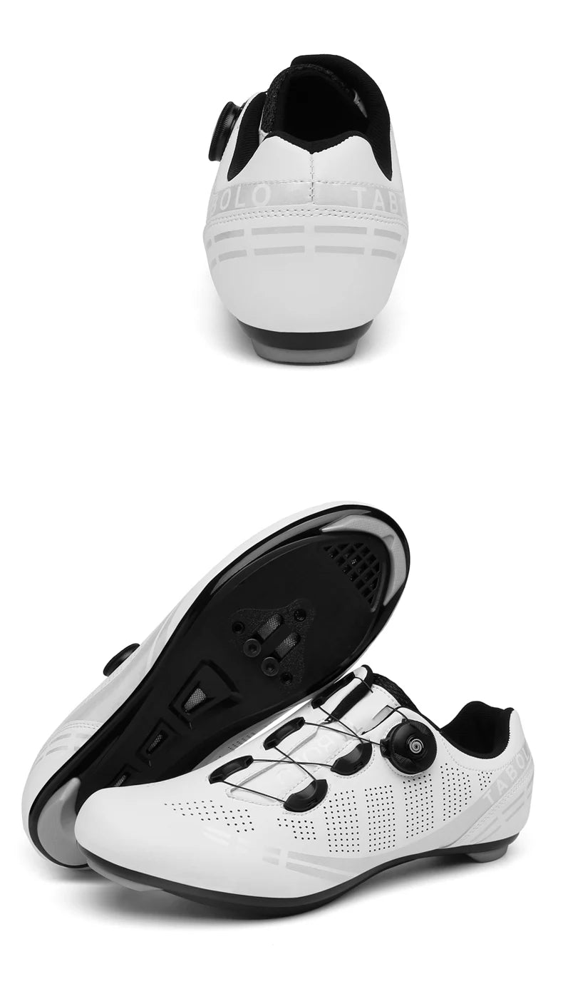 Men's Cycling Shoes Road Bike Shoes Self-locking Cleats Speed Cycling Sneakers Outdoor Racing Route Athletic Bicycle Footwear