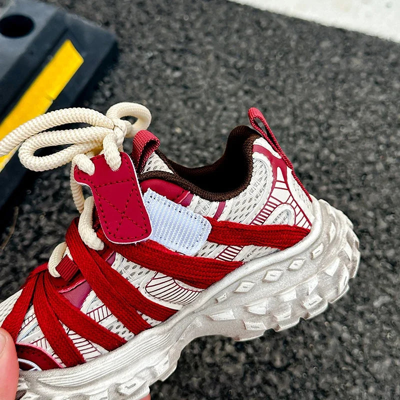 2024 Children Sneakers for Girls Autumn New Fashion Korean Style Soft Bottom Anti-slippery Versatile Chic Casual Outside Shoes
