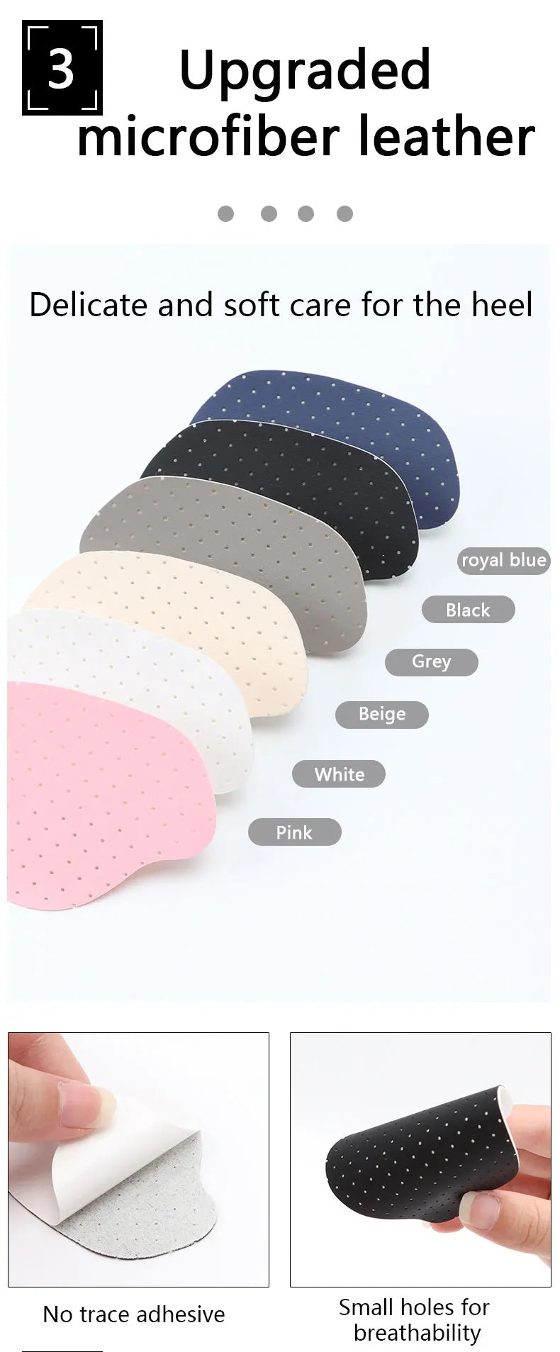 Heel Repair Subsidy Sticky Shoes Hole Sneakers Insoles Patch Heel Pads Heels Sticker Protector Foot Care Anti-Wear Inserts 4 PCS