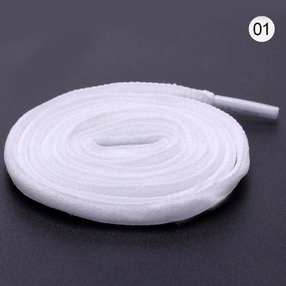 1 Pair Shoelaces Flat Thicken Weave Craft Off 2cm Wide Black White Shoe Laces High-top Sneaker Canvas Shoelace Accessories