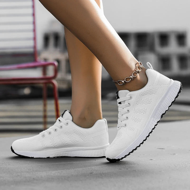 Sneakers for Women 2024 Trend Comfortable Woman Shoes Luxury Brand Summer Footwear Breathable Casual Sport Running Walking Shoes