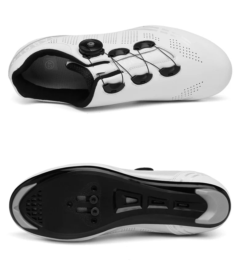 Men's Cycling Shoes Road Bike Shoes Self-locking Cleats Speed Cycling Sneakers Outdoor Racing Route Athletic Bicycle Footwear