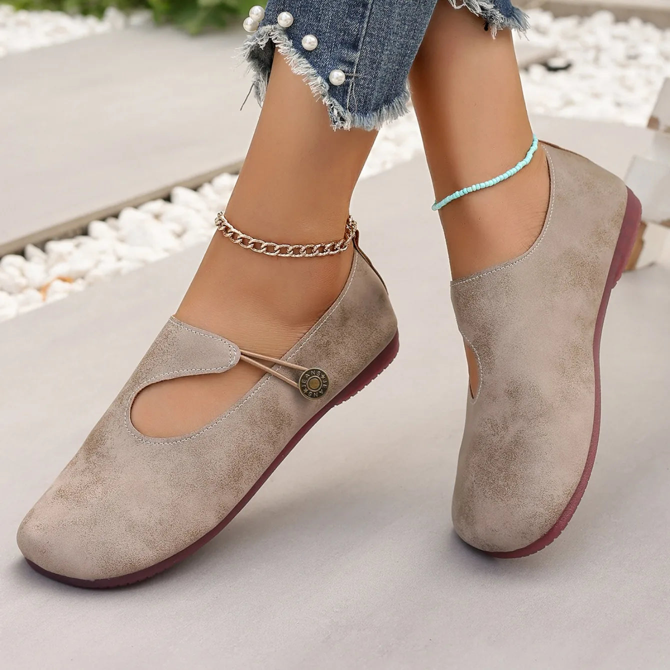 Women Sneakers 2024 New Retro Leisure Leather Shoes for Women Comfortable Slip-proof Breathable Round-headed Sneakers Women