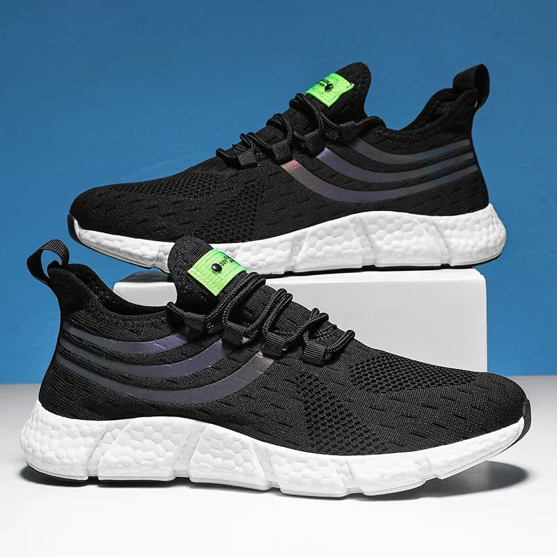 Men Shoes Breathable Classic Running Sneakers for Man Outdoor Light Comfortable Mesh Shoes Slip on Walking Shoes Tenis Masculino
