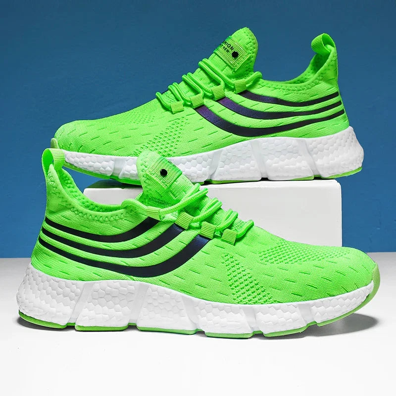 Men Shoes Breathable Classic Running Sneakers for Man Outdoor Light Comfortable Mesh Shoes Slip on Walking Shoes Tenis Masculino