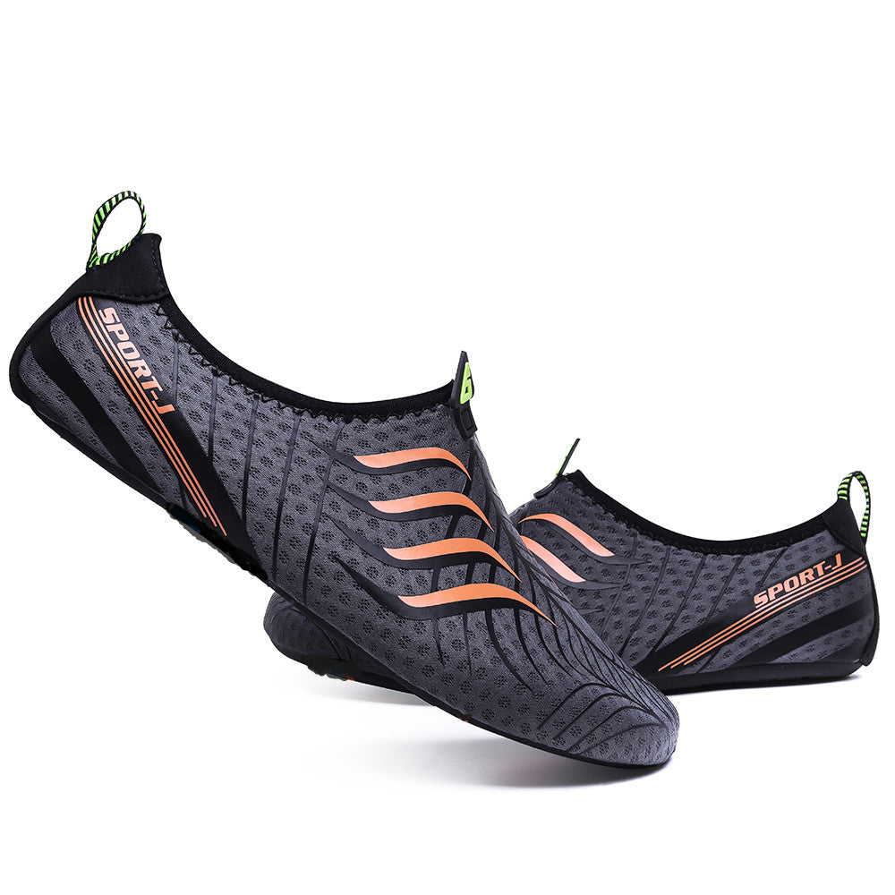 Men Water Aqua Shoes Women Swimming Sneakers Barefoot Sandals Beach Wading Flats Unisex Breathable Quick Dry Footwear