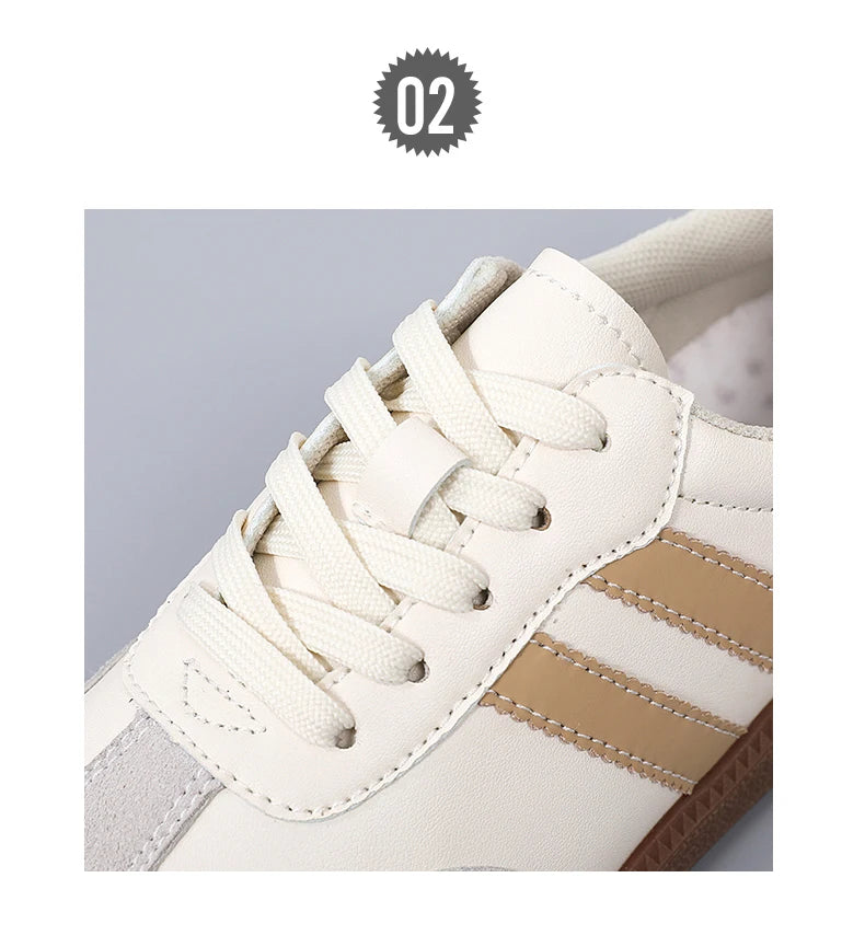 2024 Women Sneakers Fashion Shoes Spring Trend Casual Flats Female New Fashion Comfort White Vulcanized Platform Shoes for Women