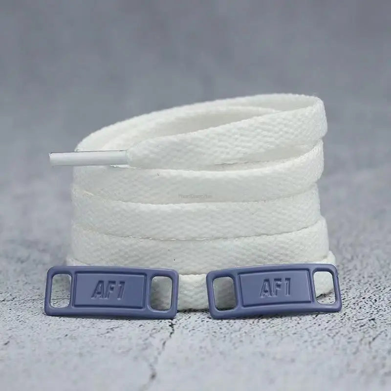 4Pcs AF1 Shoelaces Black White Flat laces and Shoe Decoration Suit Sneaker Shoelace Air Force one Shoes Accessories