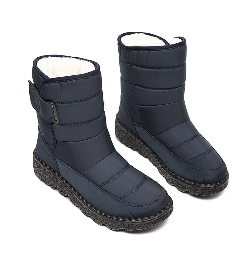 Women Boots 2024 Winter Shoes Woman Waterproof Snow Boots Winter Warm Fur Botas Mujer Korea Style Black Ankle Boots For Women
