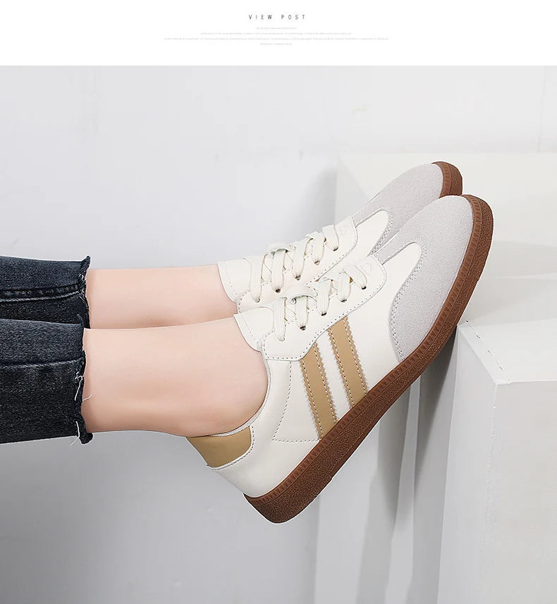 2024 Women Sneakers Fashion Shoes Spring Trend Casual Flats Female New Fashion Comfort White Vulcanized Platform Shoes for Women
