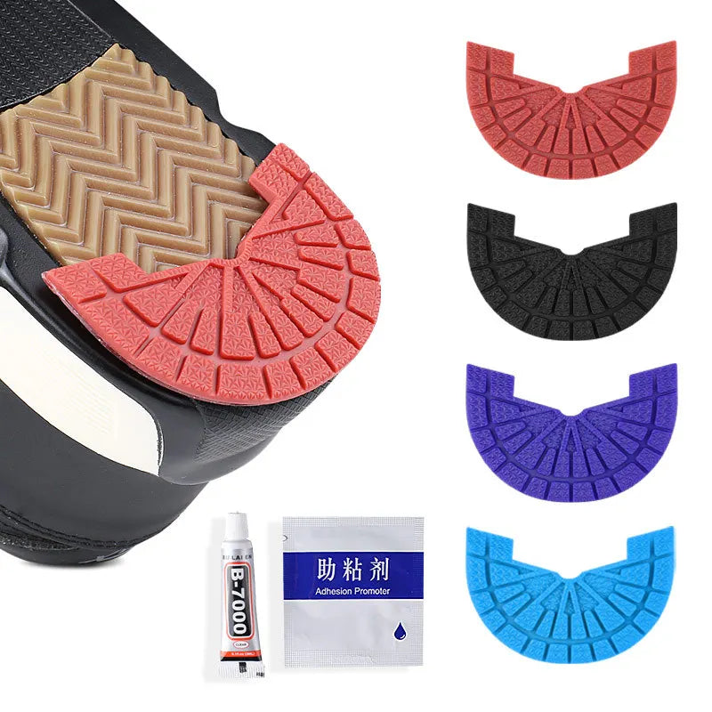 1Pair Wear-resistant Outsole Shoes Protector for Sneakers Men Shoe Repair Anti-Slip Self-Adhesive Rubber Sole Sports Shoes Patch