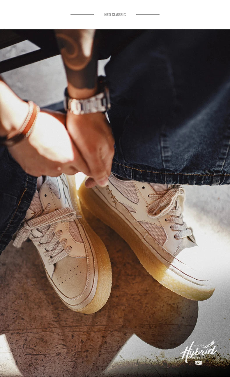 Maden Classic three-dimensional Deconstructed Sneakers for Men Breathable Versatile Casual Shoes Thick-soled Heightening Shoes