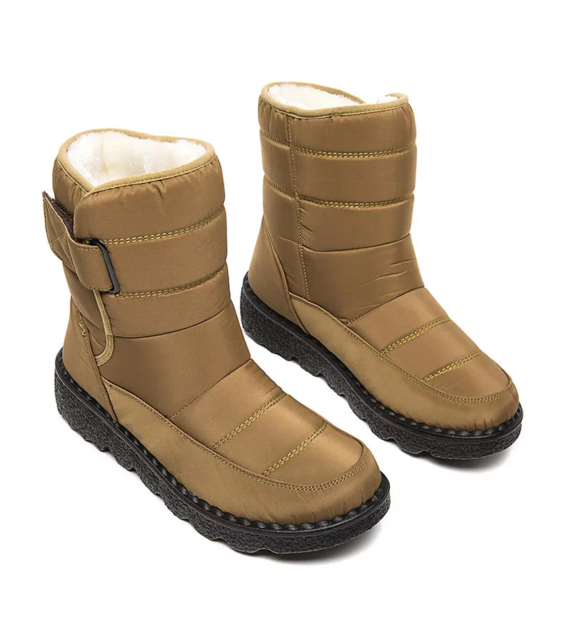 Women Boots 2024 Winter Shoes Woman Waterproof Snow Boots Winter Warm Fur Botas Mujer Korea Style Black Ankle Boots For Women