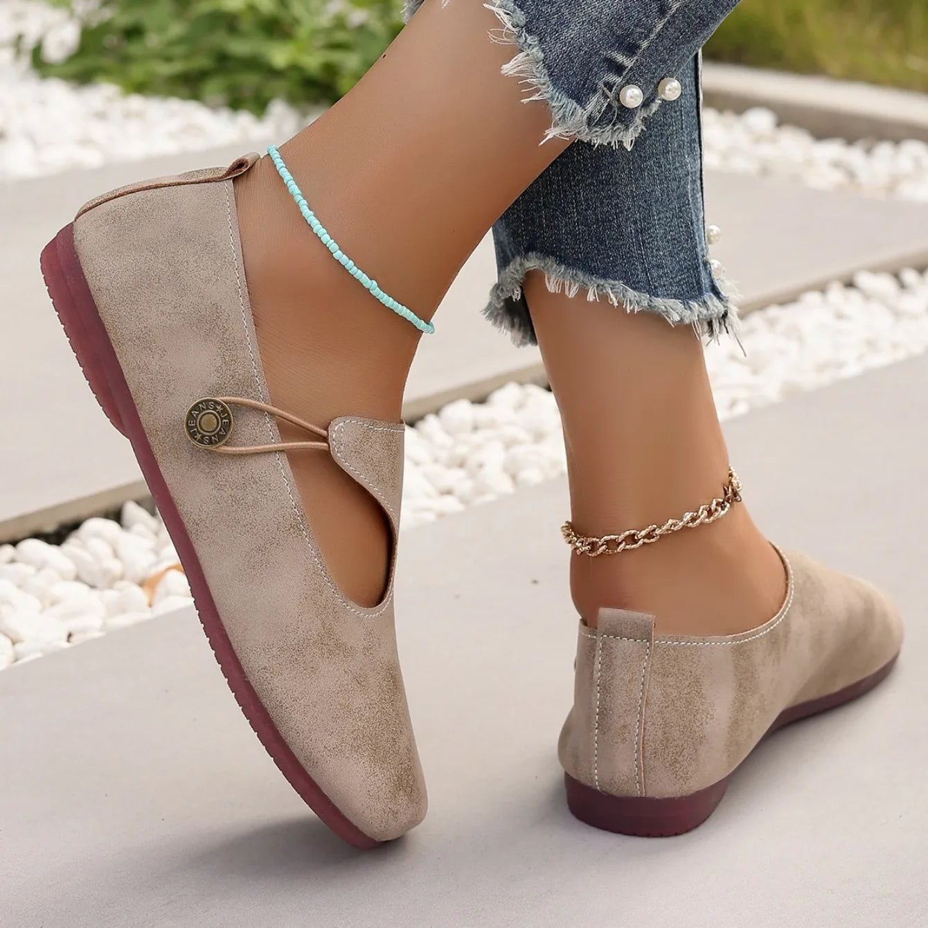Women Sneakers 2024 New Retro Leisure Leather Shoes for Women Comfortable Slip-proof Breathable Round-headed Sneakers Women