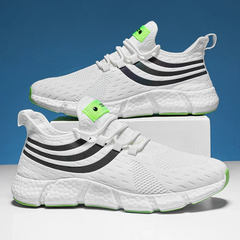 Men Shoes Breathable Classic Running Sneakers for Man Outdoor Light Comfortable Mesh Shoes Slip on Walking Shoes Tenis Masculino