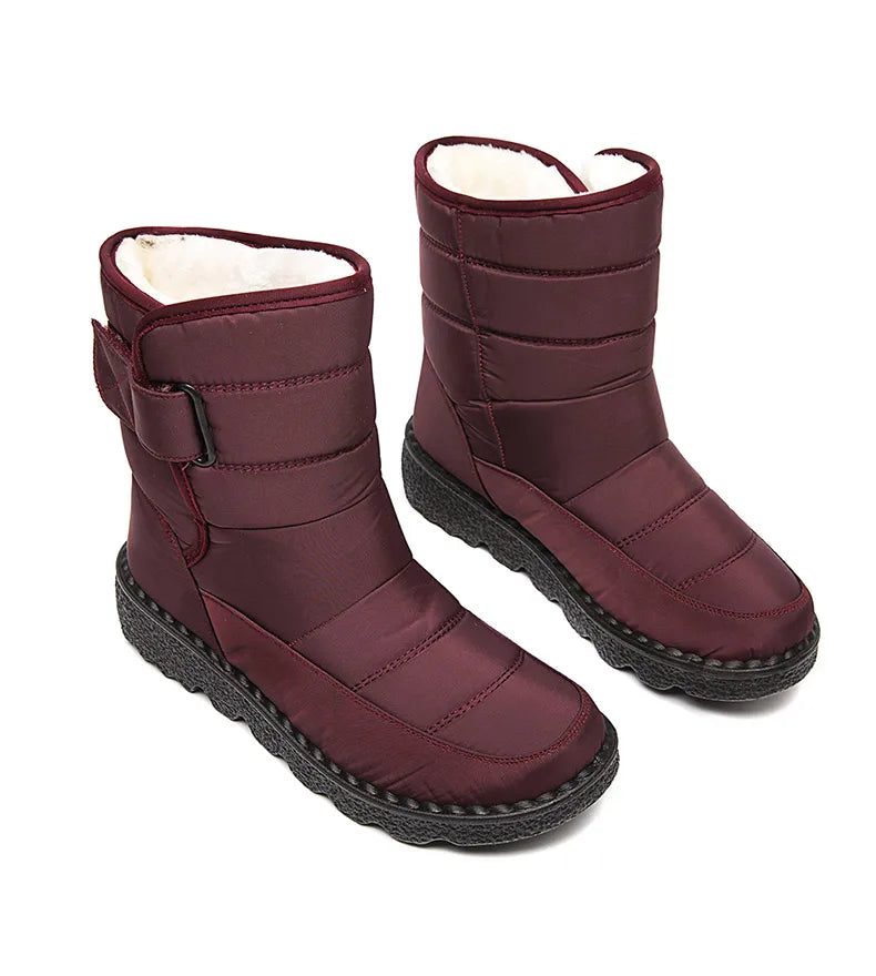 Women Boots 2024 Winter Shoes Woman Waterproof Snow Boots Winter Warm Fur Botas Mujer Korea Style Black Ankle Boots For Women