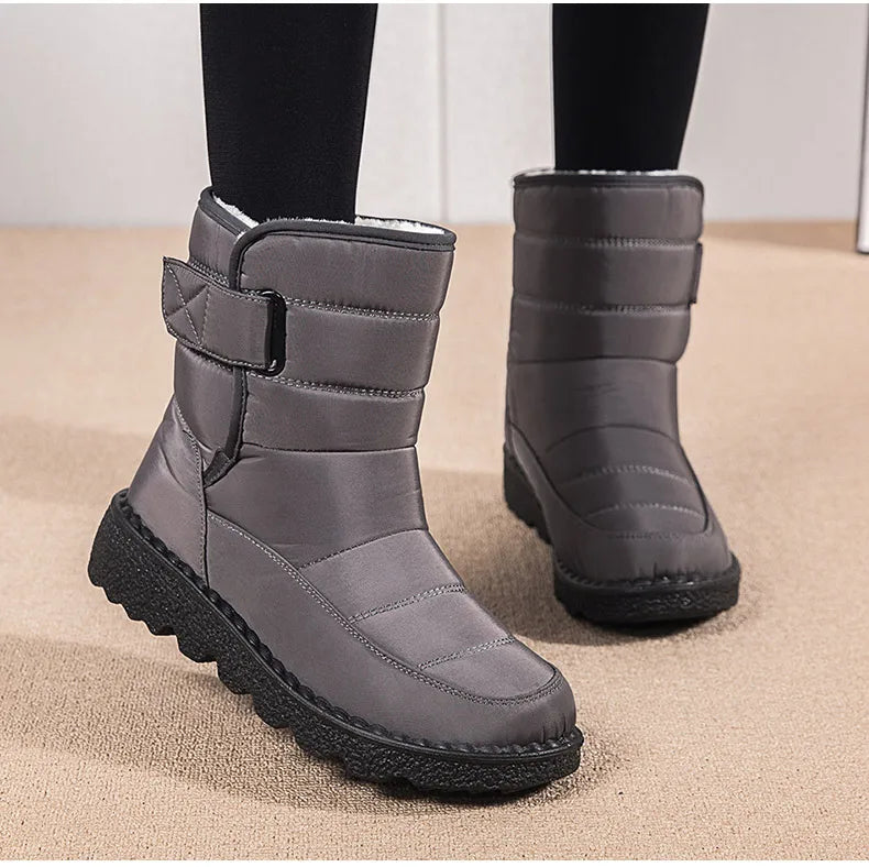 Women Boots 2024 Winter Shoes Woman Waterproof Snow Boots Winter Warm Fur Botas Mujer Korea Style Black Ankle Boots For Women