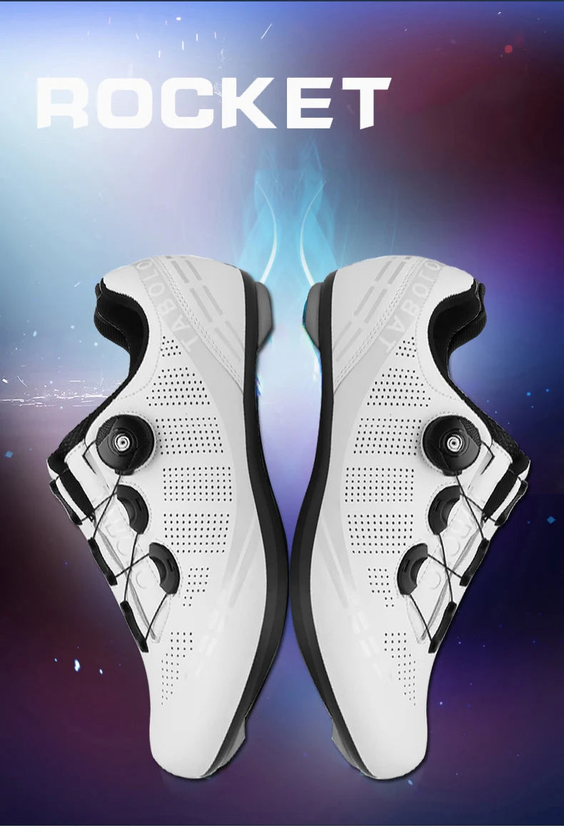 Men's Cycling Shoes Road Bike Shoes Self-locking Cleats Speed Cycling Sneakers Outdoor Racing Route Athletic Bicycle Footwear