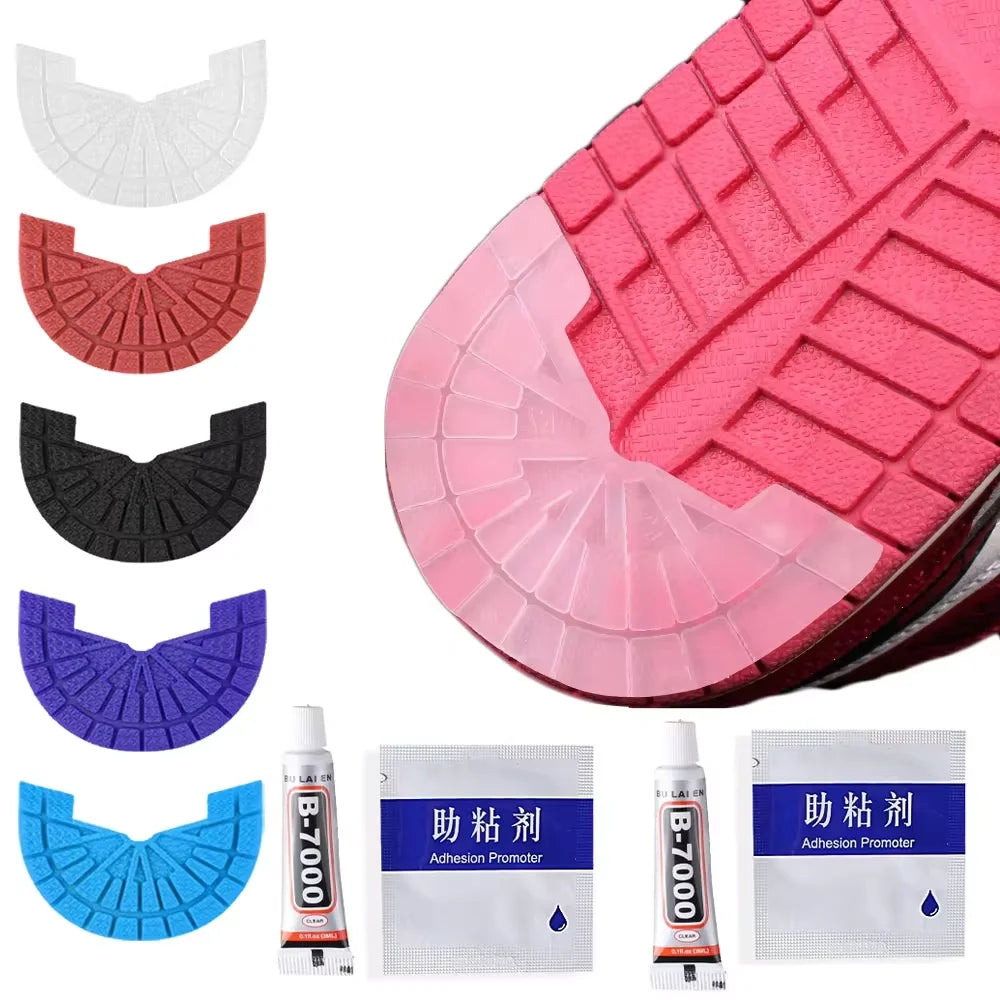 1Pair Wear-resistant Outsole Shoes Protector for Sneakers Men Shoe Repair Anti-Slip Self-Adhesive Rubber Sole Sports Shoes Patch
