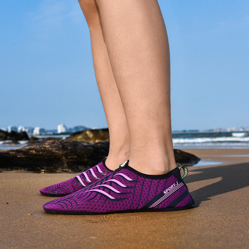 Men Water Aqua Shoes Women Swimming Sneakers Barefoot Sandals Beach Wading Flats Unisex Breathable Quick Dry Footwear