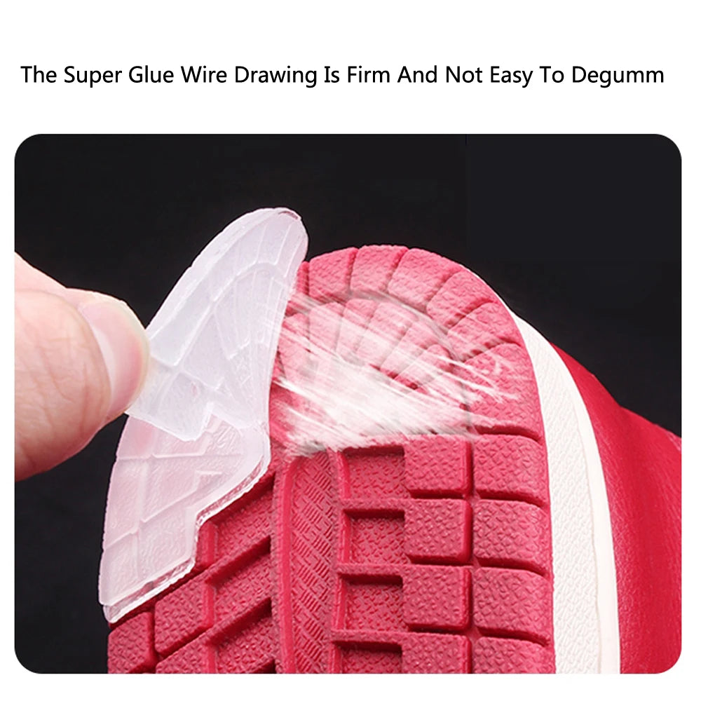 1Pair Wear-resistant Outsole Shoes Protector for Sneakers Men Shoe Repair Anti-Slip Self-Adhesive Rubber Sole Sports Shoes Patch