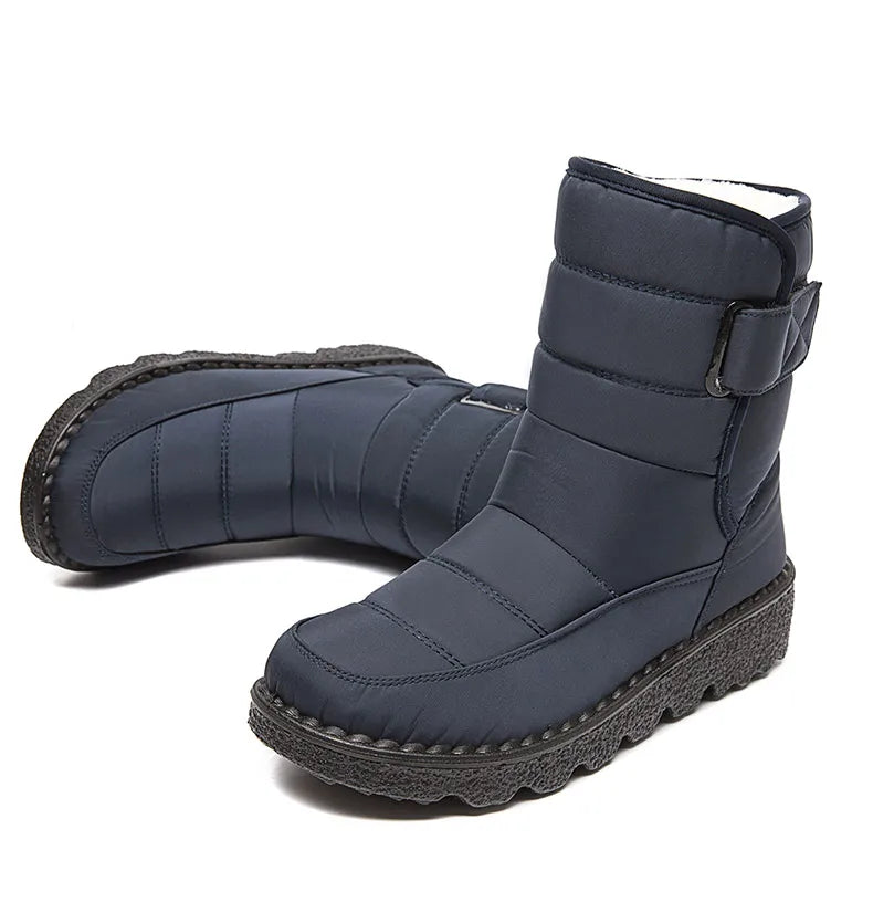 Women Boots 2024 Winter Shoes Woman Waterproof Snow Boots Winter Warm Fur Botas Mujer Korea Style Black Ankle Boots For Women