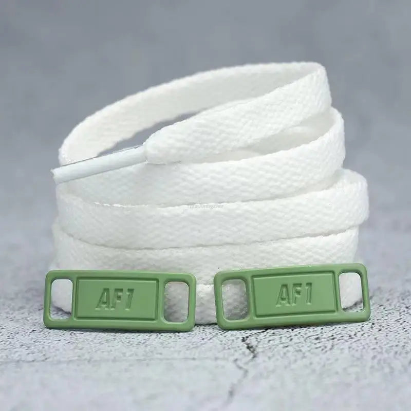 4Pcs AF1 Shoelaces Black White Flat laces and Shoe Decoration Suit Sneaker Shoelace Air Force one Shoes Accessories