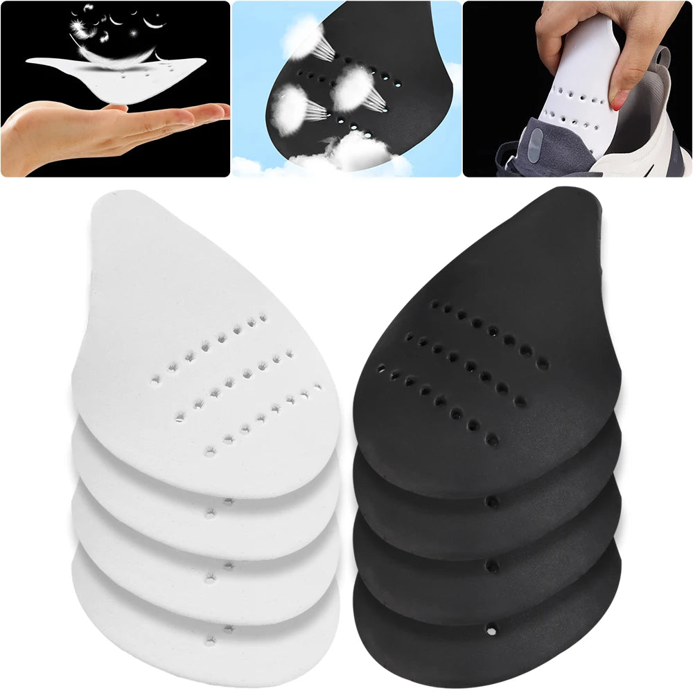 4/2Pcs Sneaker Shield Sneakers Anti Crease Wrinkled Fold Shoes Support Toe Cap Sport Ball Shoes Head Stretcher Head Shield