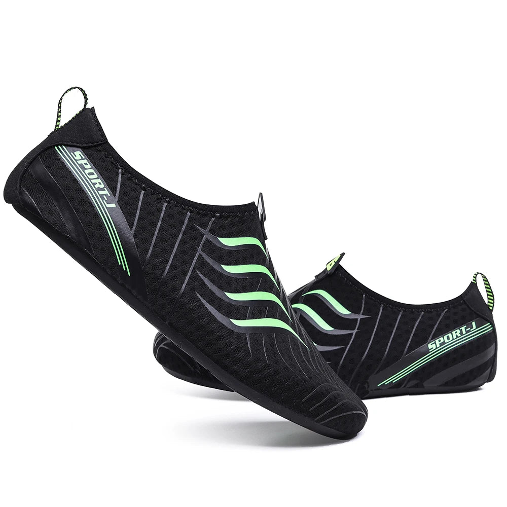 Men Water Aqua Shoes Women Swimming Sneakers Barefoot Sandals Beach Wading Flats Unisex Breathable Quick Dry Footwear