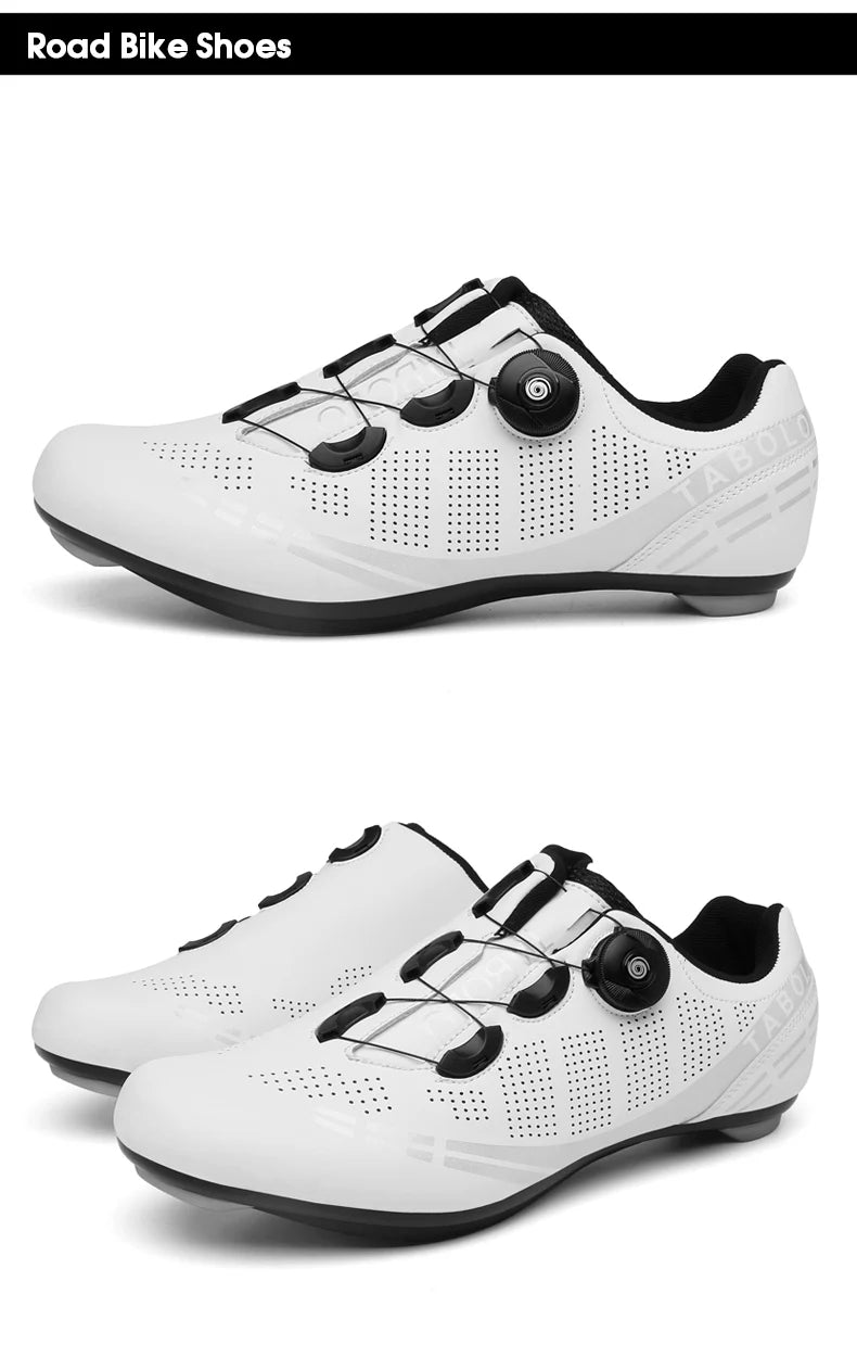Men's Cycling Shoes Road Bike Shoes Self-locking Cleats Speed Cycling Sneakers Outdoor Racing Route Athletic Bicycle Footwear