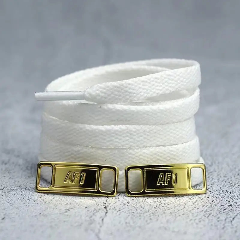 4Pcs AF1 Shoelaces Black White Flat laces and Shoe Decoration Suit Sneaker Shoelace Air Force one Shoes Accessories