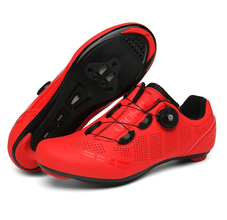 Men's Cycling Shoes Road Bike Shoes Self-locking Cleats Speed Cycling Sneakers Outdoor Racing Route Athletic Bicycle Footwear