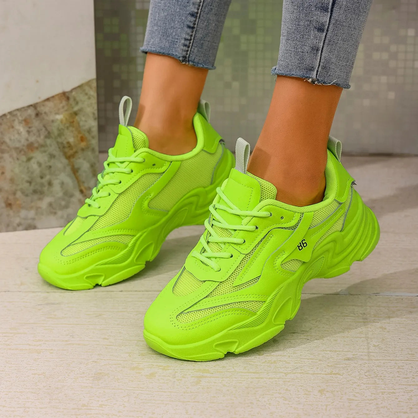 Women Sneakers 2024 New Fashion Chunky Outdoor Tennis Sneakers Women  Platform Comfortable Lightweight Designer Shoes Women