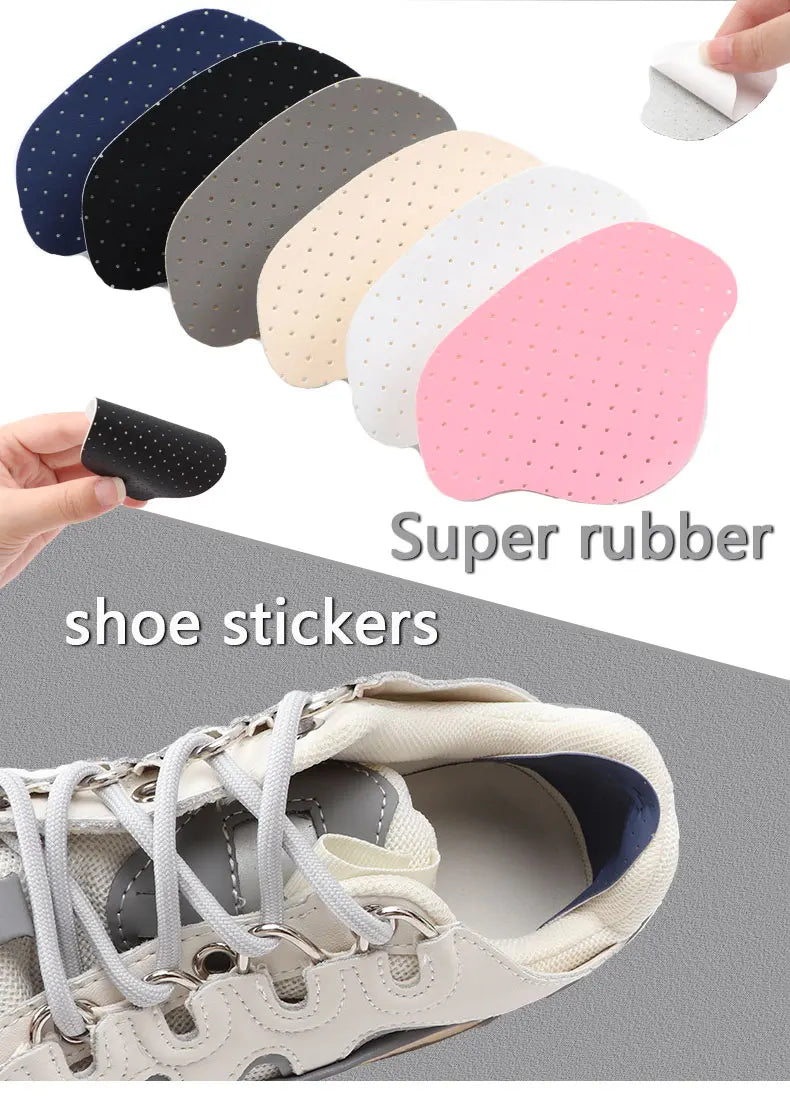 Heel Repair Subsidy Sticky Shoes Hole Sneakers Insoles Patch Heel Pads Heels Sticker Protector Foot Care Anti-Wear Inserts 4 PCS