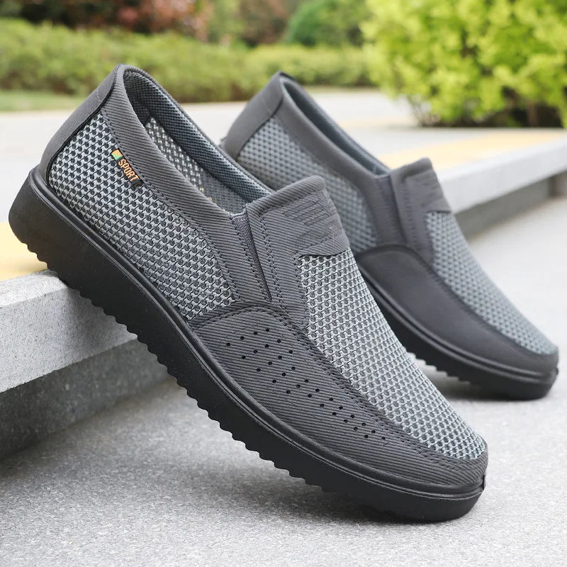 Comfortable Men Casual Shoes Breathable Mesh Summer Men Shoes New Non-slip Lightweight Shoes for Men Size 39-47